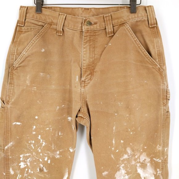 Vintage Carhartt Dungaree Distressed Work Pants 34 - Picture 2 of 9